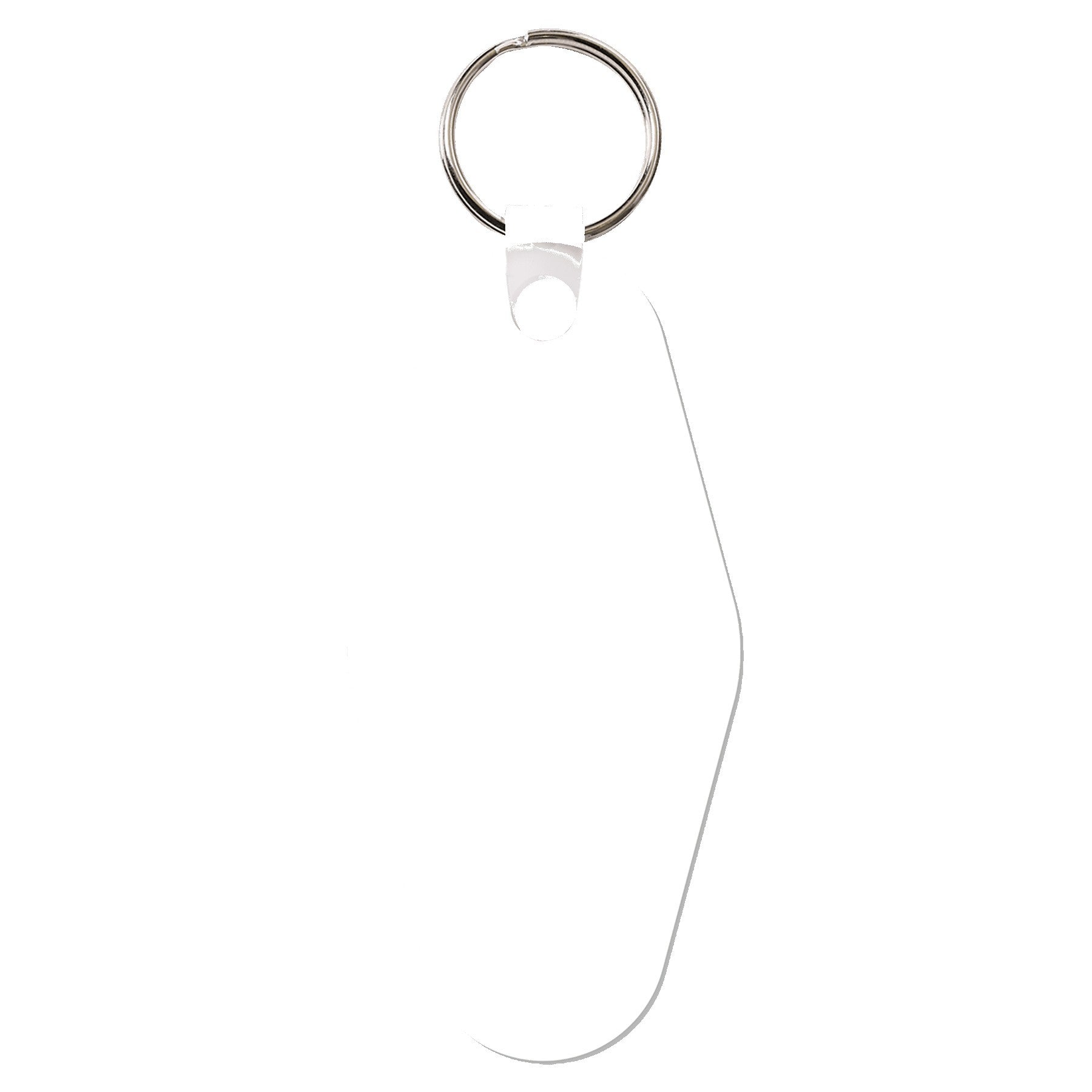 Unisub Gloss White FRP Sublimatable Vintage Hotel Keychain