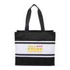 Black Varsity Box Tote