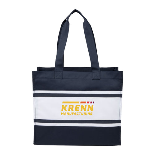 Varsity Box Tote navy