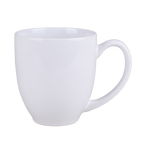 White 15 Oz. Ceramic Bistro Mug