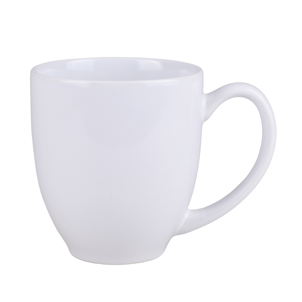 White 15 Oz. Ceramic Bistro Mug