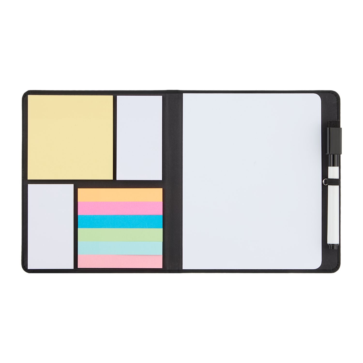 White Board & Sticky Note Pad Set open
