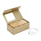Bamboo Wireless Charging Desk Clock