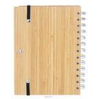 Bamboo Wire-bound Notebook w/ Bamboo Pen