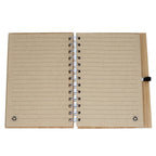 Bamboo Wire-bound Notebook w/ Bamboo Pen