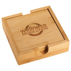 Bamboo Coaster Set