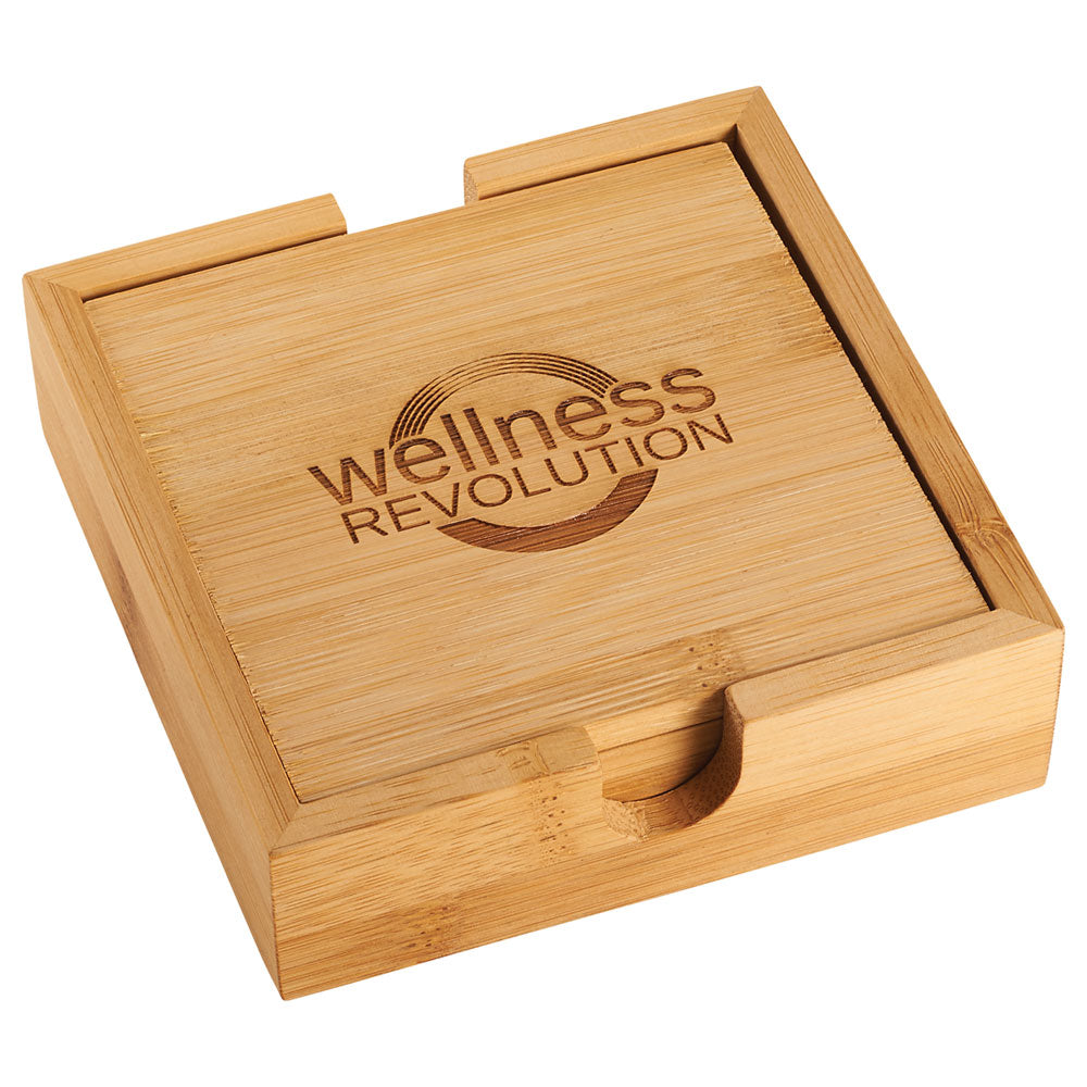 Bamboo Coaster Set