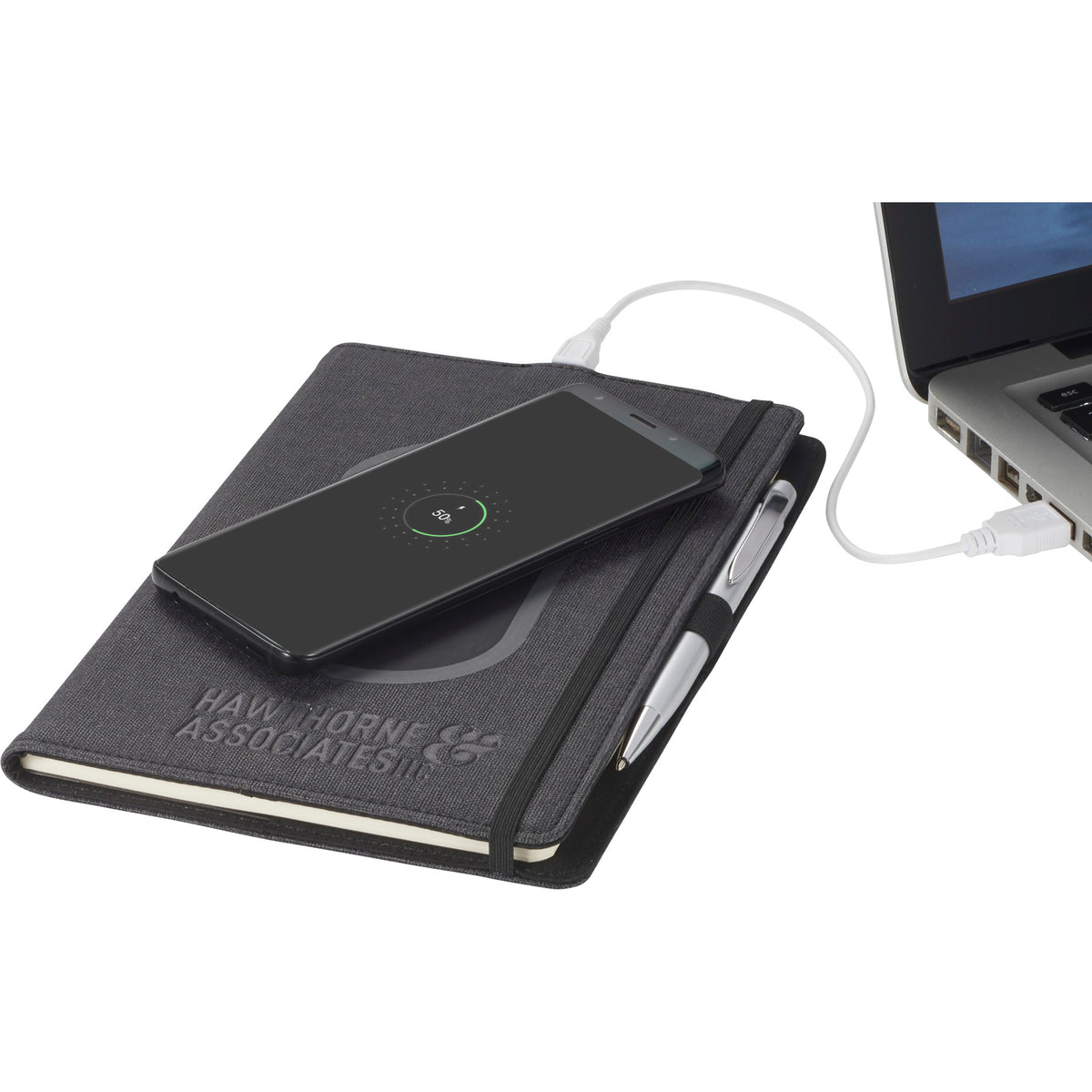 5.5" x 8.5" Walton Wireless Charging JournalBook®