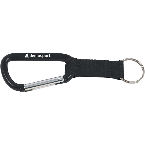 8mm Carabiner with Black Strap