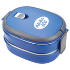 Two Tier Insulated Oval Lunch Box Food Container