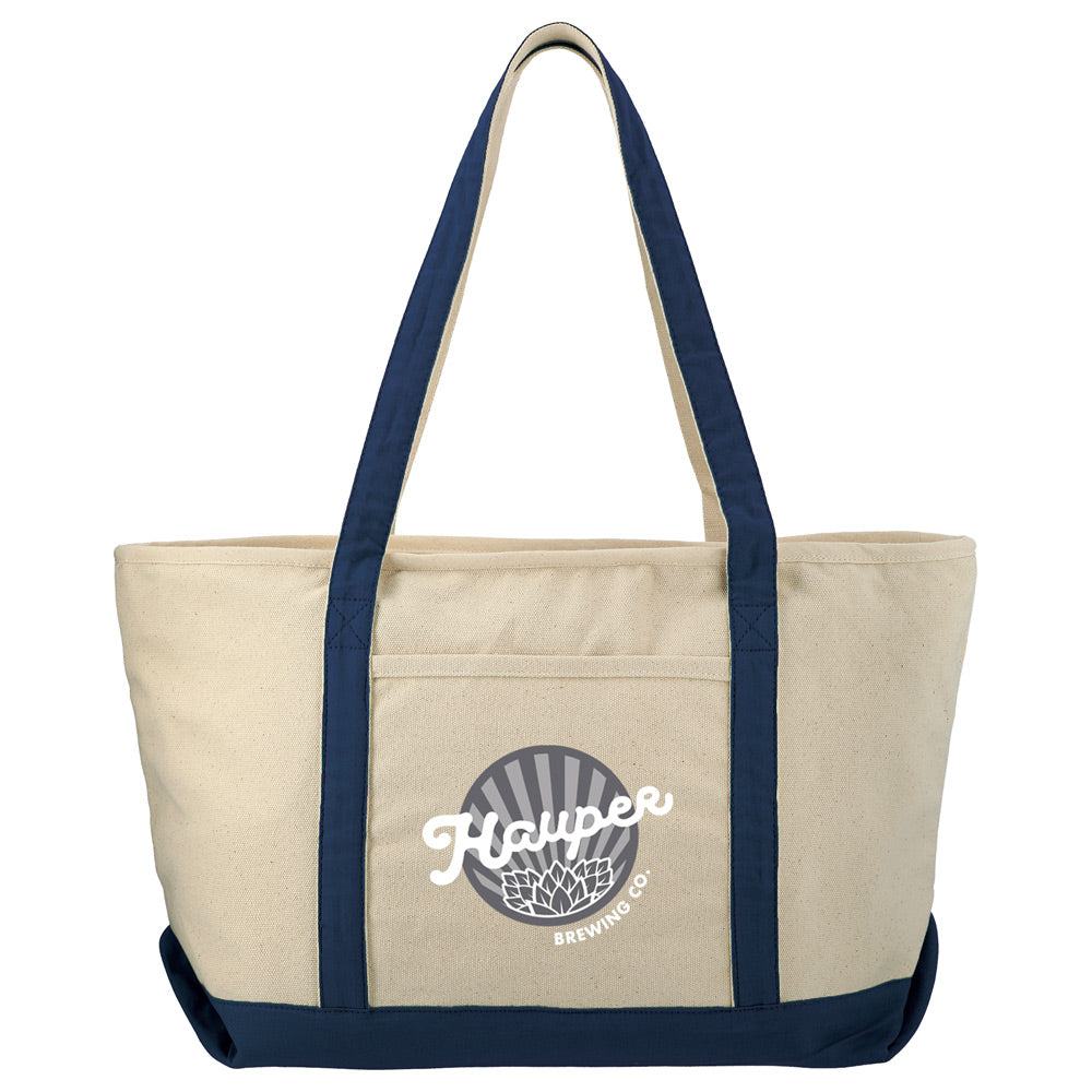 Baltic 18oz Cotton Canvas Zippered Boat Tote