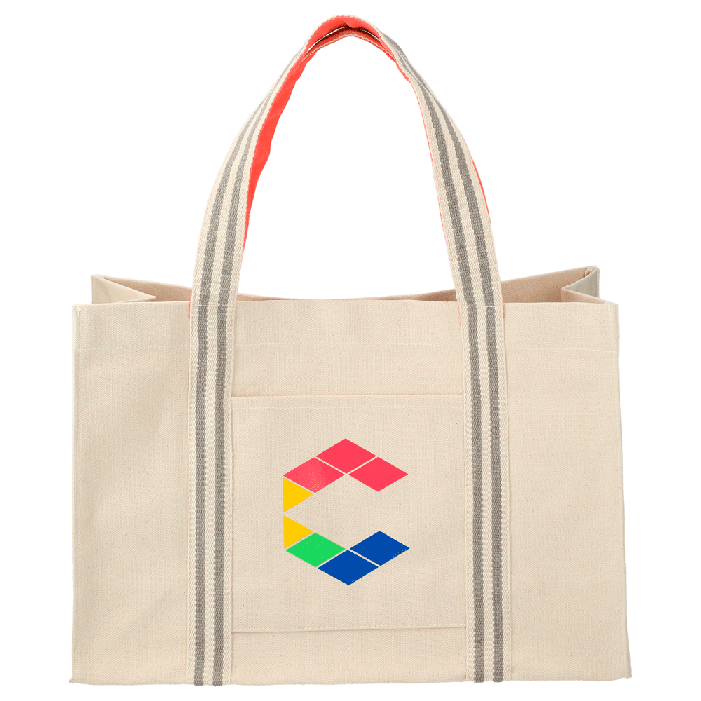Belair 20oz Cotton Canvas Snap Tote