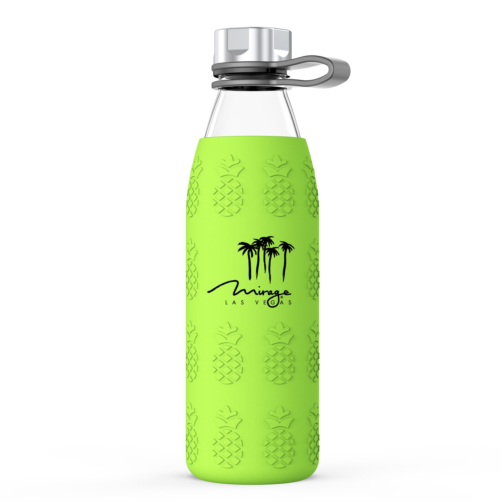 Pineapple Silicone Sleeve Glass Bottle