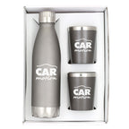 Stainless Steel Bottle & Tumblers Gift Set