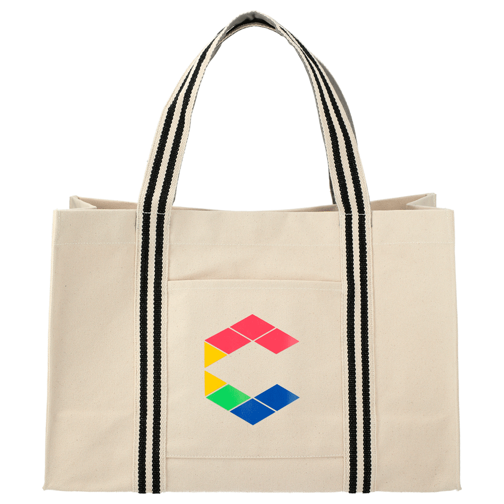 Belair 20oz Cotton Canvas Snap Tote