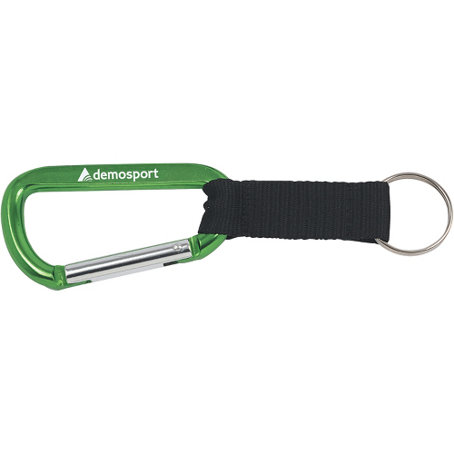 8mm Carabiner with Black Strap