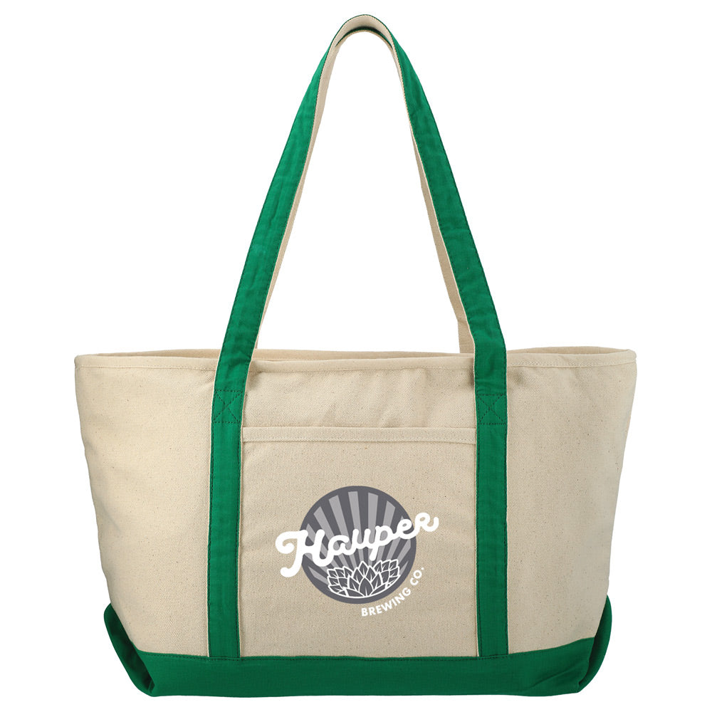 Baltic 18oz Cotton Canvas Zippered Boat Tote