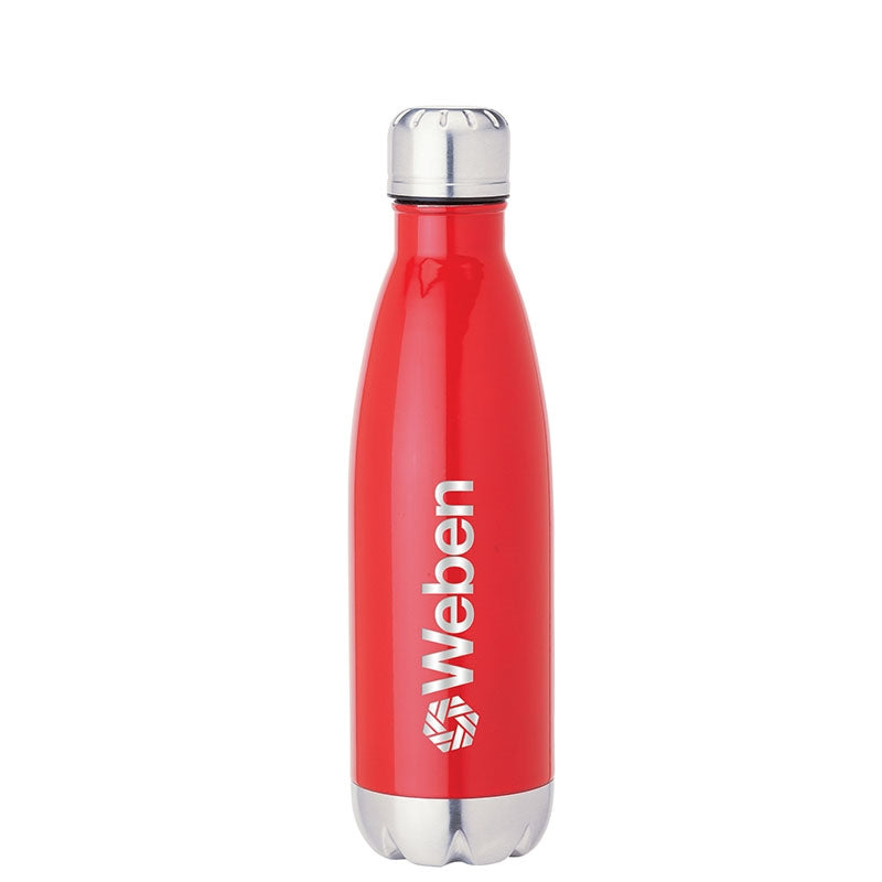 Solana 17 oz. 304 Stainless Steel Vacuum Bottle with Copper Lining