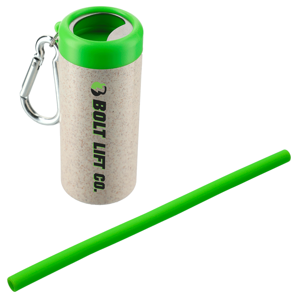 Reusable Straw in Bottle Opener Case