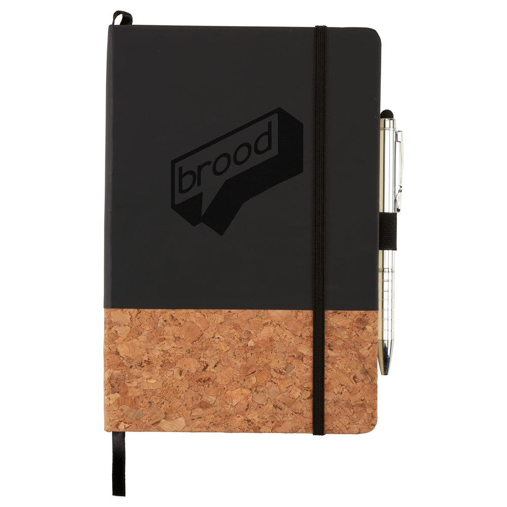 5.5" x 8.5" Lucca Cork Hard Bound JournalBook®