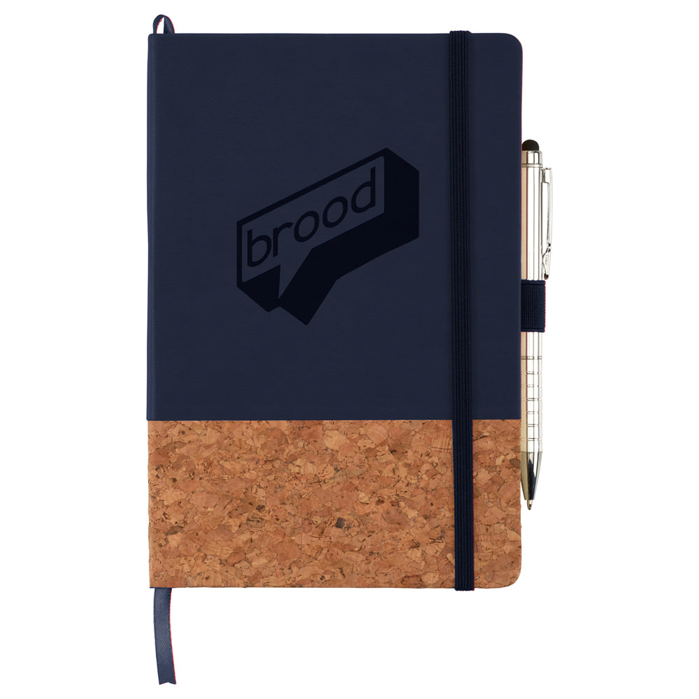 5.5" x 8.5" Lucca Cork Hard Bound JournalBook®