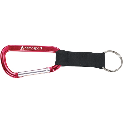 8mm Carabiner with Black Strap