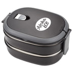 Two Tier Insulated Oval Lunch Box Food Container