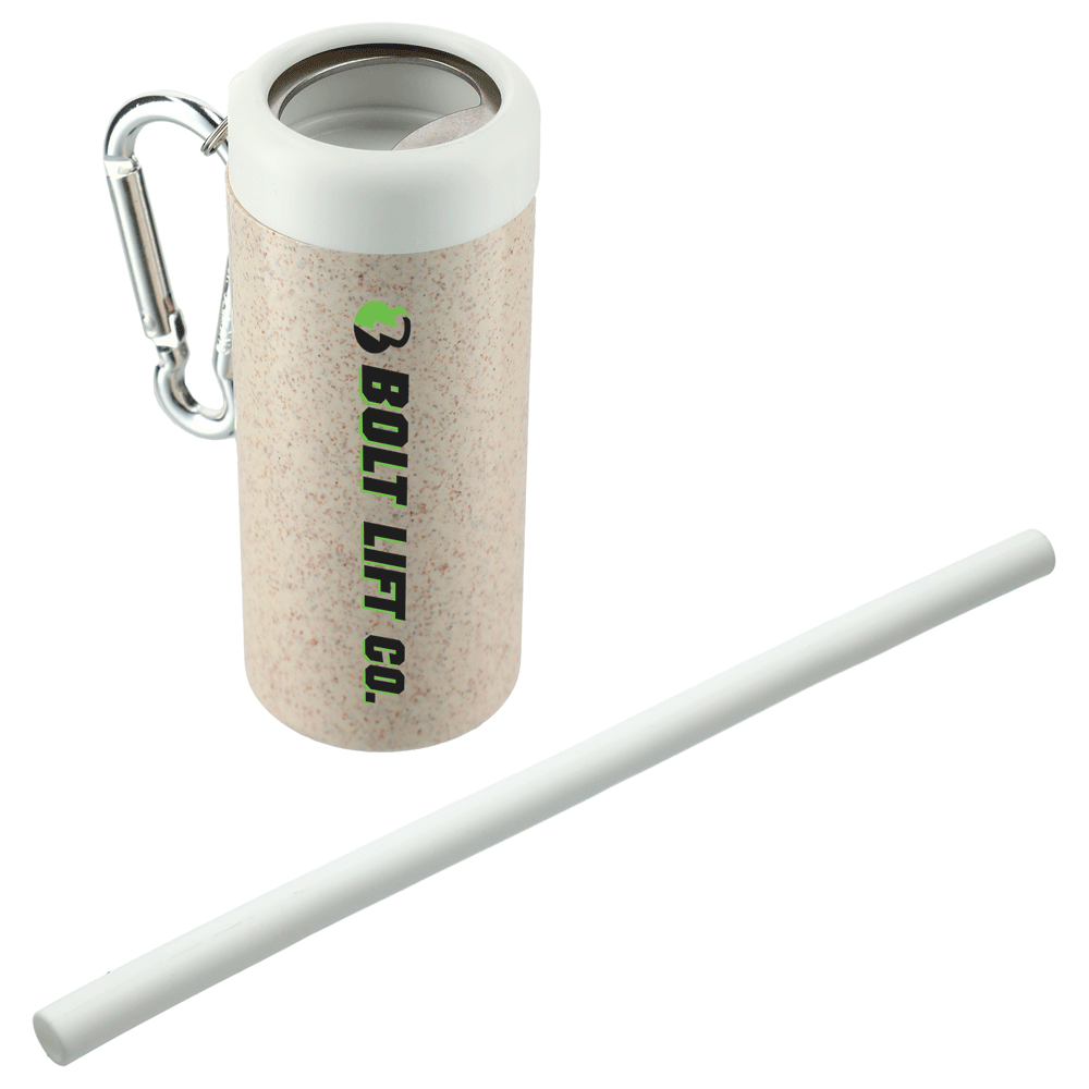 Reusable Straw in Bottle Opener Case