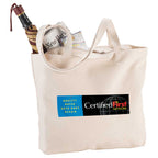Zippered 12 oz Cotton Canvas Tote