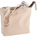 Zippered 12 oz Cotton Canvas Tote