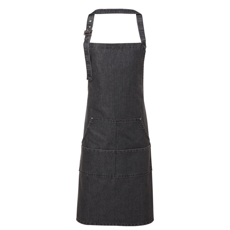 Artisan Collection by Reprime Unisex Jeans Stitch Denim Bib Apron