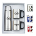 9oz Stainless Steel Mugs & 16.5oz Thermos Giftset