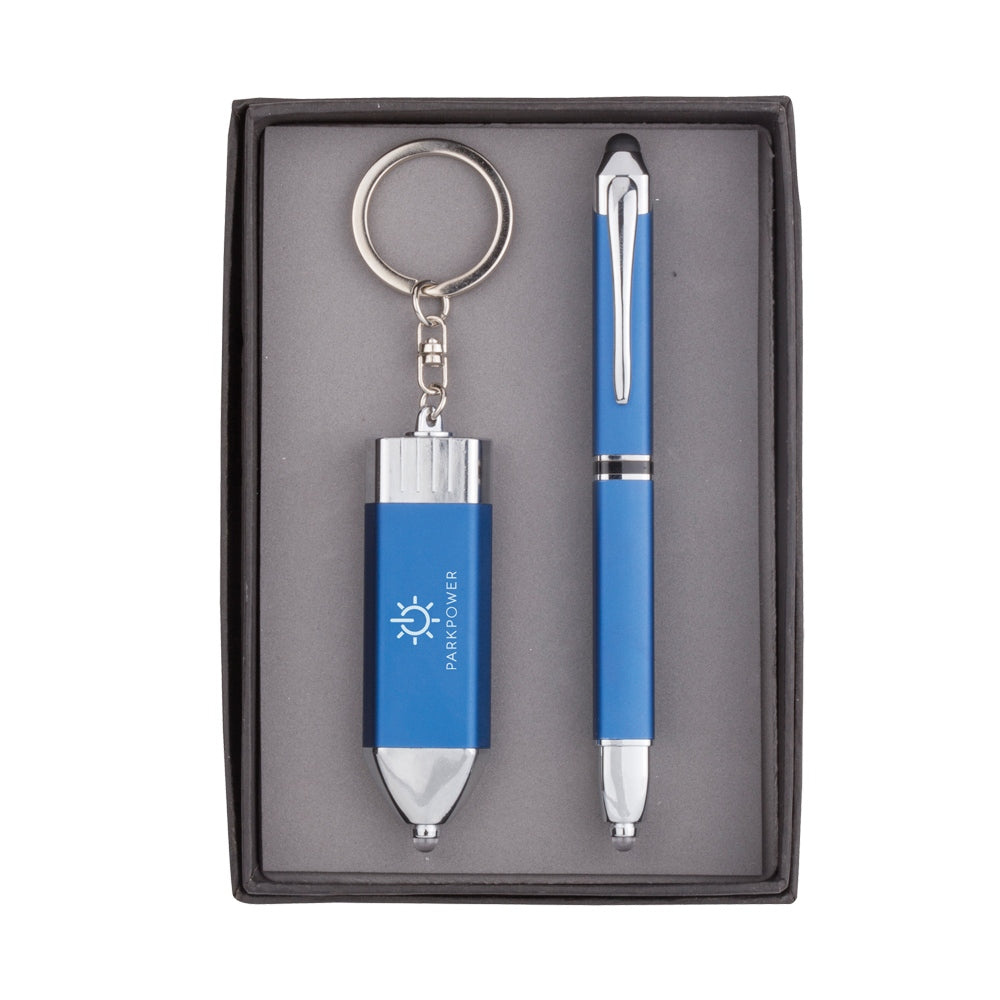 LED Stylus Ballpoint & Stylus Key Chain