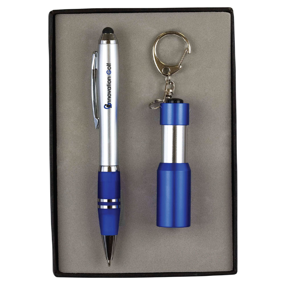 Stylus Pen & LED Flashlight/Bottle Opener Gift Set