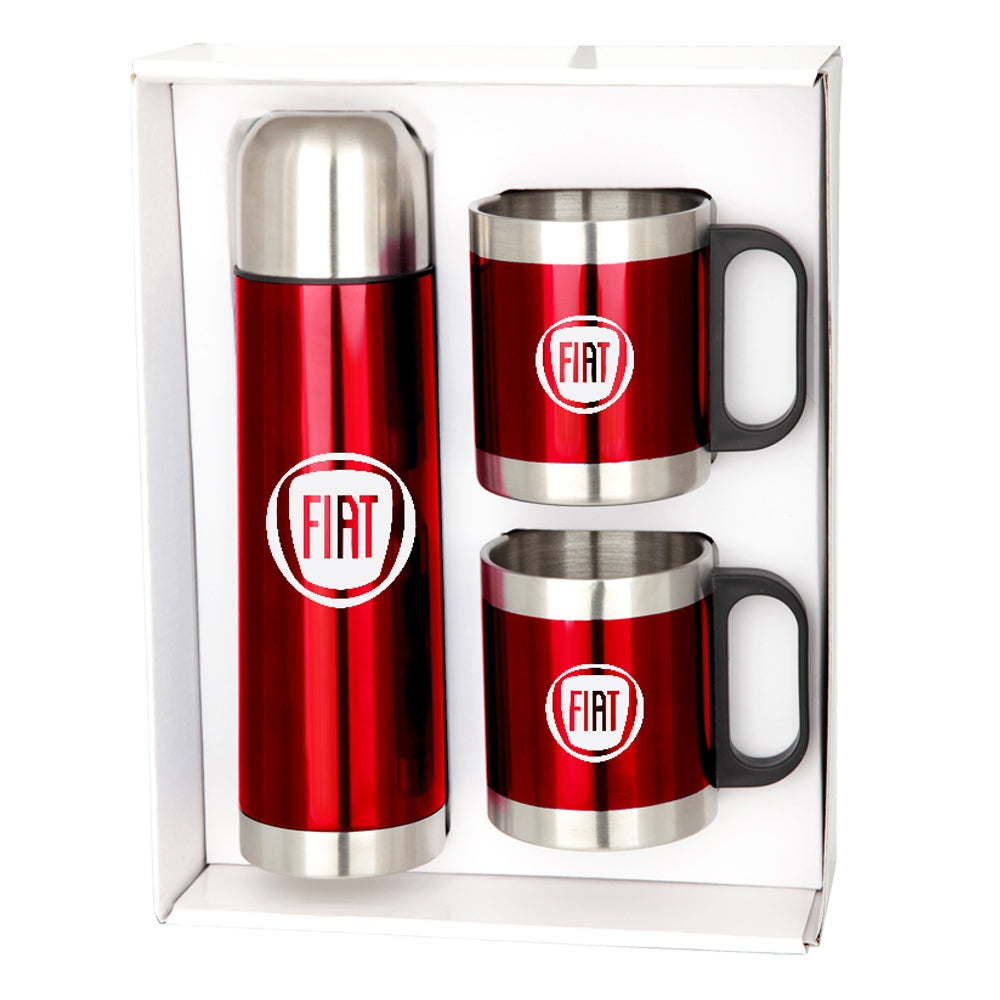 9oz Stainless Steel Mugs & 16.5oz Thermos Giftset