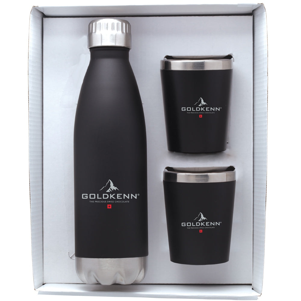 Stainless Steel Bottle & Tumblers Gift Set