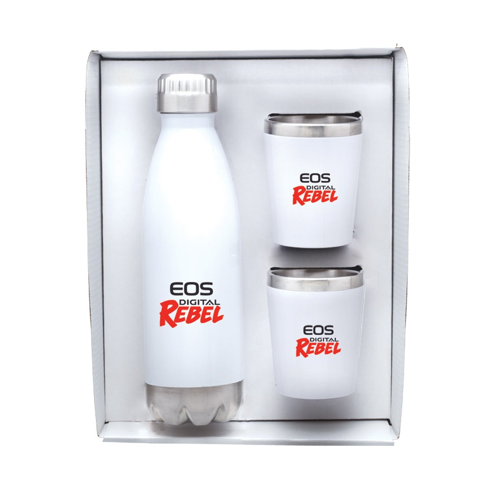 Stainless Steel Bottle & Tumblers Gift Set