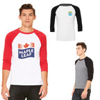 Bella+Canvas® Unisex 3/4 Sleeve Baseball Tee