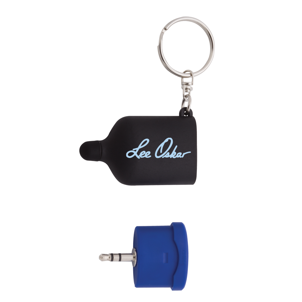 3.5mm Jack Splitter Keychain With Stylus Tip