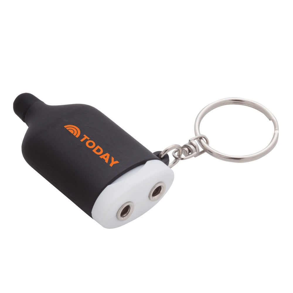 3.5mm Jack Splitter Keychain With Stylus Tip