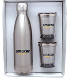 Stainless Steel Bottle & Tumblers Gift Set