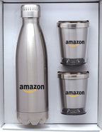 Stainless Steel Bottle & Tumblers Gift Set